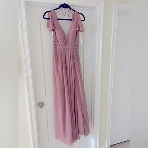 Mauve Azazie dress